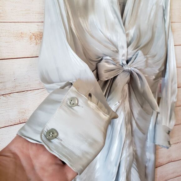 NWT Good American The After Party Shimmer Button Front Dress Stunning! - Picture 7 of 12